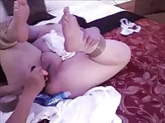 Пухлый սիրողական ասիական խաղալիք խաղալ